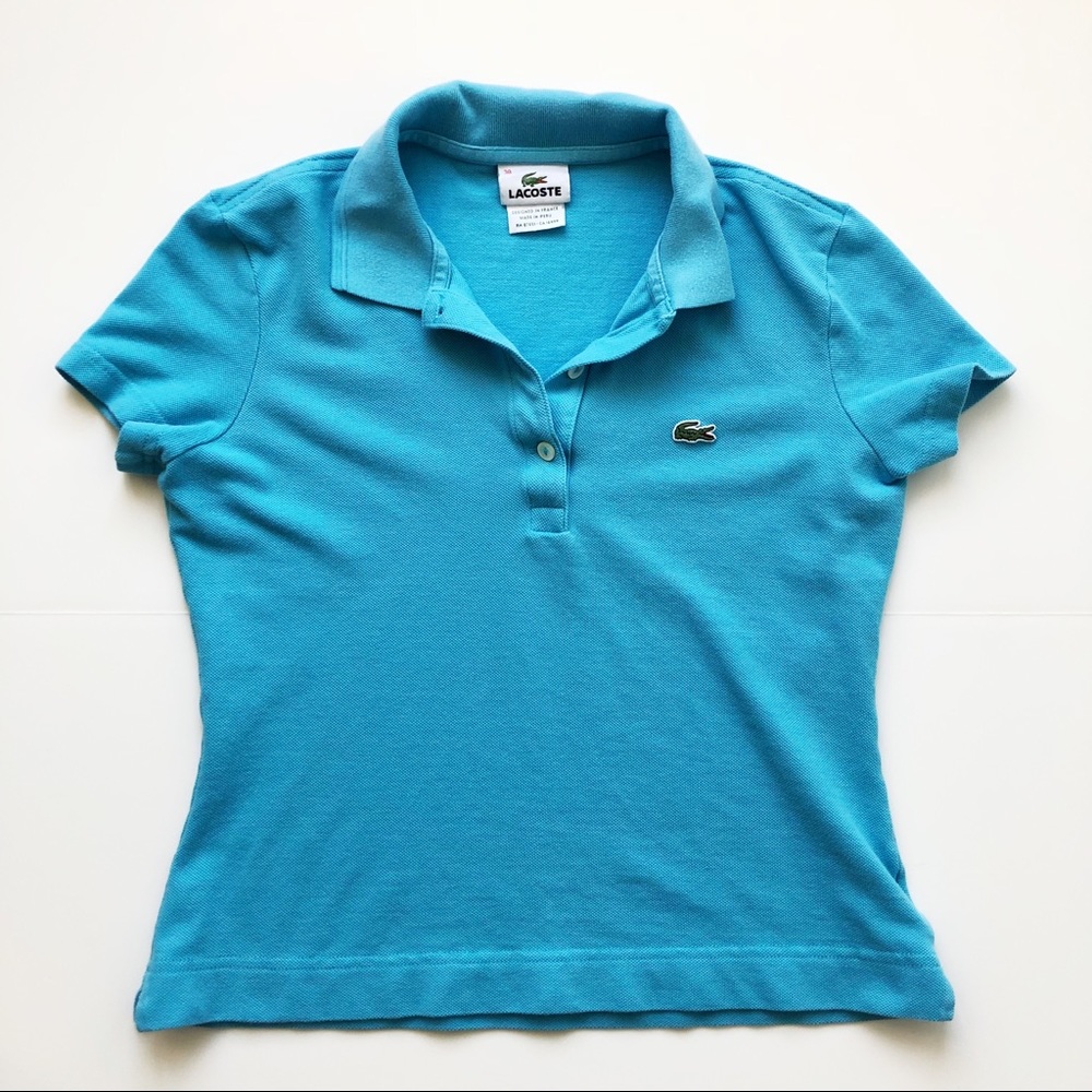 Light Blue Authentic Lacoste Polo